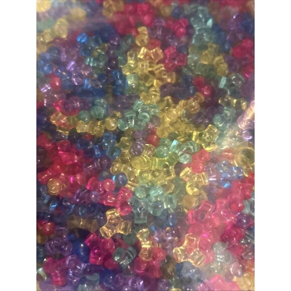 100pcs Transparent Acrylic Tri Bead Spacers Bracelet Making Beading Crafts Color - Picture 6 of 6